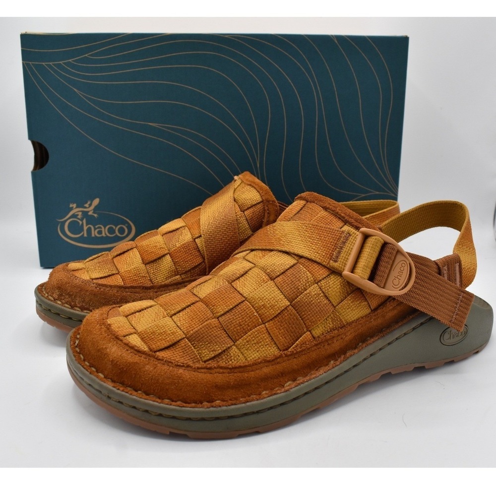 Chaco Canyon Woven Clog Mens 13 Hazy Harvest New Suede Sandals Shoes